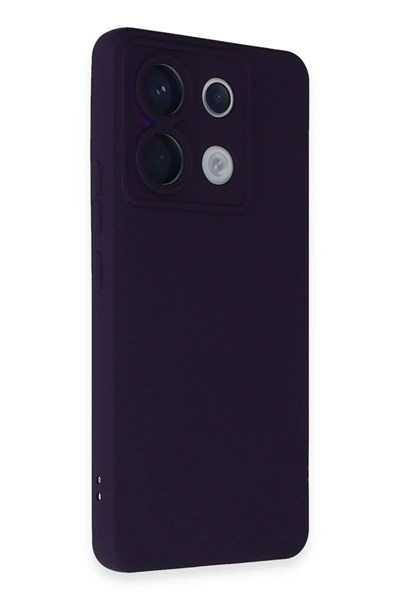 Mey İthalat®   Redmi Note 13 Pro 5G Kılıf Nano içi Kadife Silikon - Mor