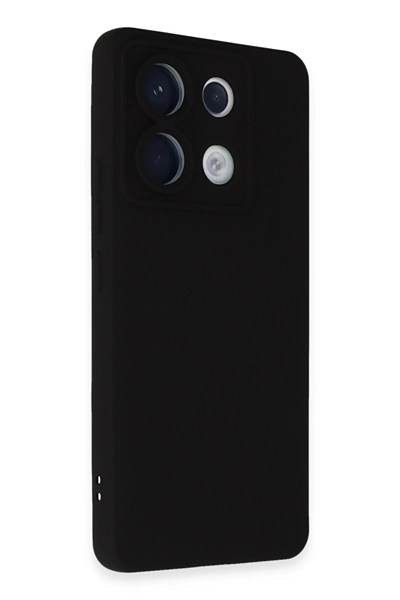 Mey İthalat®   Redmi Note 13 Pro 5G Kılıf Nano içi Kadife Silikon - Siyah