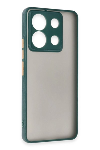 Mey İthalat®   Redmi Note 13 Pro 5G Kılıf Montreal Silikon Kapak - Yeşil