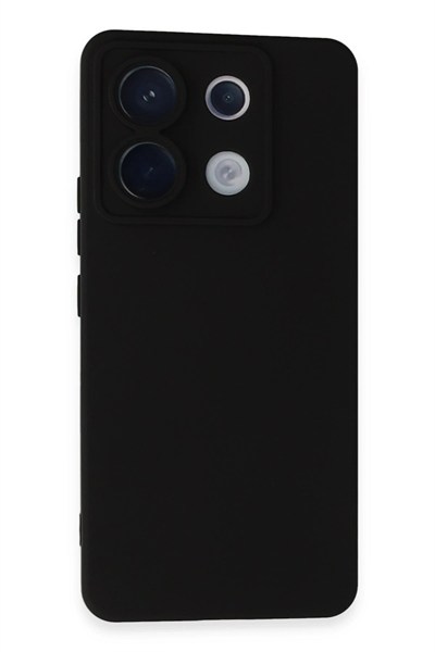 Mey İthalat®   Redmi Note 13 Pro 5G Kılıf Nano içi Kadife Silikon - Siyah