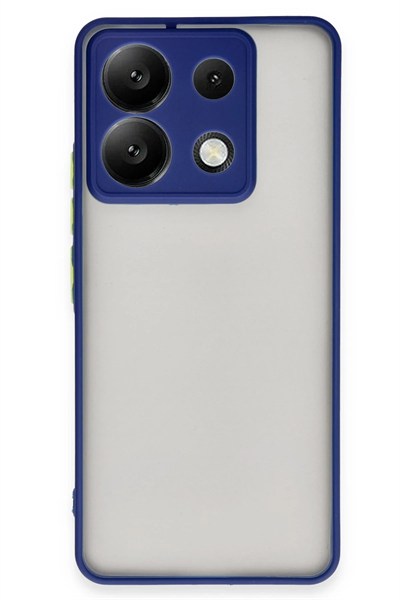 Mey İthalat®   Redmi Note 13 Pro 5G Kılıf Montreal Silikon Kapak - Lacivert