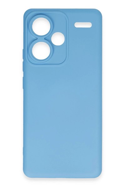 Mey İthalat®   Redmi Note 13 Pro Plus Kılıf Nano içi Kadife Silikon - Mavi