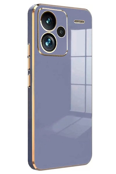 Mey İthalat®   Redmi Note 13 Pro Plus Kılıf Volet Silikon - Mavi