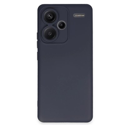 Mey İthalat®   Redmi Note 13 Pro Plus Kılıf Nano içi Kadife Silikon - Lacivert
