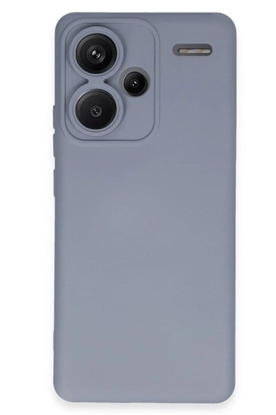 Mey İthalat®   Redmi Note 13 Pro Plus Kılıf Nano içi Kadife Silikon - Gri