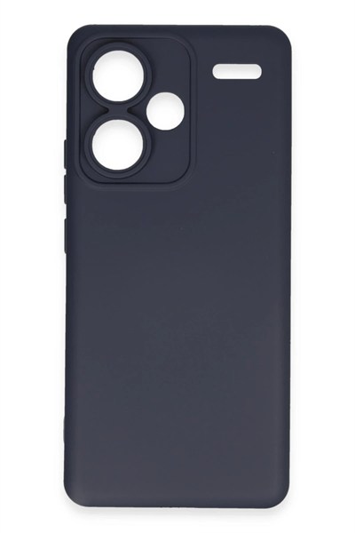 Mey İthalat®   Redmi Note 13 Pro Plus Kılıf Nano içi Kadife Silikon - Lacivert