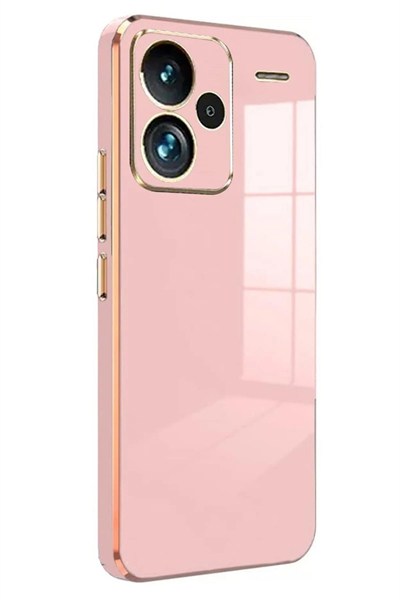 Mey İthalat®   Redmi Note 13 Pro Plus Kılıf Volet Silikon - Pembe