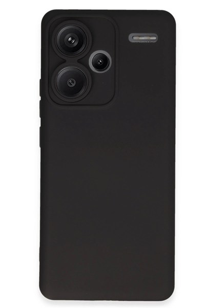 Mey İthalat®   Redmi Note 13 Pro Plus Kılıf Nano içi Kadife Silikon - Siyah
