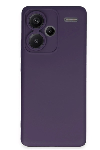 Mey İthalat®   Redmi Note 13 Pro Plus Kılıf Nano içi Kadife Silikon - Mor