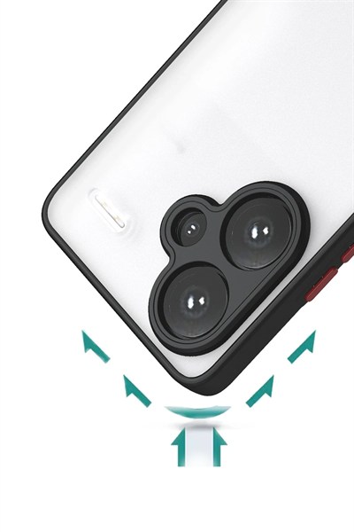Mey İthalat®   Redmi Note 13 Pro Plus Kılıf Montreal Silikon Kapak - Siyah