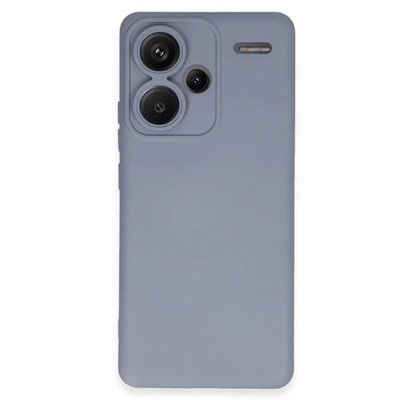 Mey İthalat®   Redmi Note 13 Pro Plus Kılıf Nano içi Kadife Silikon - Gri