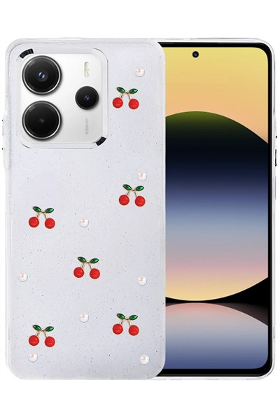 Mey İthalat®   Redmi Note 14 4G Fiyonk Desenli Kapak - Desen 9