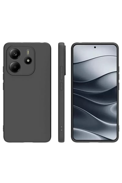 Mey İthalat®   Redmi Note 14 4G Kılıf First Silikon - Siyah