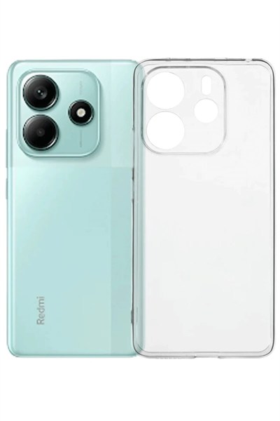 Mey İthalat®   Redmi Note 14 4G Kılıf Lüx Şeffaf Silikon