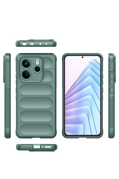 Mey İthalat®   Redmi Note 14 4G Kılıf Optimum Silikon - Siyah