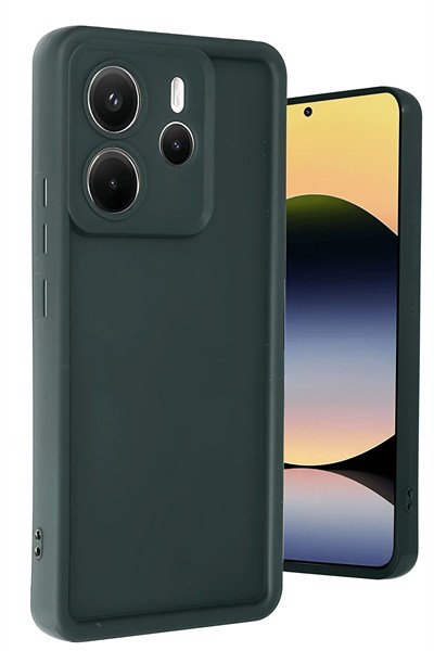 Mey İthalat®   Redmi Note 14 4G Kılıf Viera Silikon - Koyu Yeşil