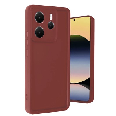 Mey İthalat®   Redmi Note 14 4G Kılıf Viera Silikon - Bordo