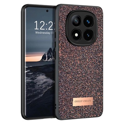 Mey İthalat®   Redmi Note 14 Pro 4G Bright Simli Kapak - Derin Mor