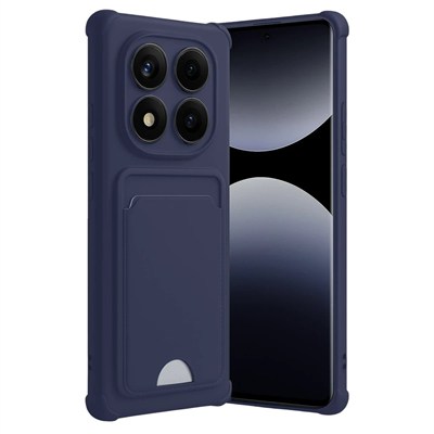 Mey İthalat®   Redmi Note 14 Pro 4G Kelvin Kartvizitli Silikon - Lacivert