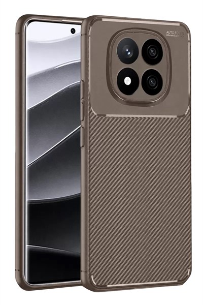 Mey İthalat®   Redmi Note 14 Pro 4G Kılıf Auto Focus Karbon Kapak - Gri