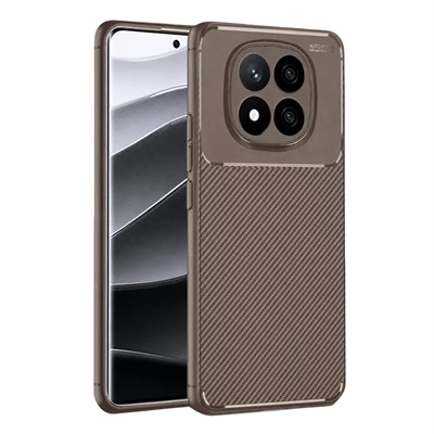 Mey İthalat®   Redmi Note 14 Pro 4G Kılıf Auto Focus Karbon Kapak - Gri