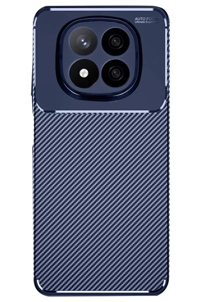 Mey İthalat®   Redmi Note 14 Pro 4G Kılıf Auto Focus Karbon Kapak - Lacivert
