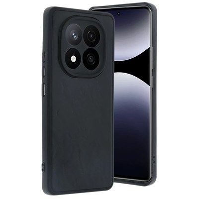 Mey İthalat®   Redmi Note 14 Pro 4G Kılıf Aras Deri Kapak - Siyah