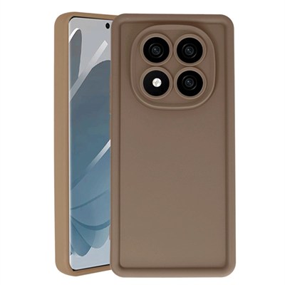 Mey İthalat®   Redmi Note 14 Pro 4G Kılıf Viera Silikon - Kahverengi
