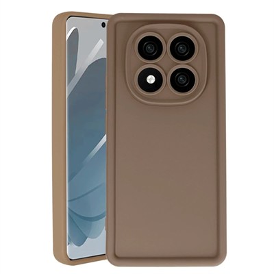 Mey İthalat®   Redmi Note 14 Pro 4G Kılıf Viera Silikon - Kahverengi