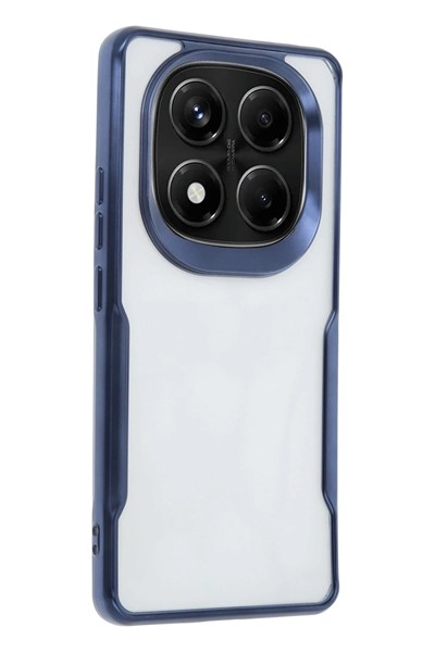 Mey İthalat®   Redmi Note 14 Pro 4G Kılıf Boyi Silikon Kapak - Lacivert