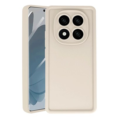 Mey İthalat®   Redmi Note 14 Pro 4G Kılıf Viera Silikon - Krem