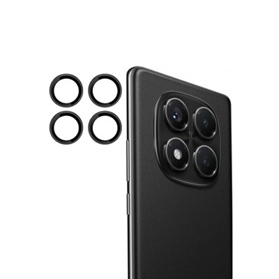 Mey İthalat®   Redmi Note 14 Pro 4G PVD Metal Kamera Lens - Siyah