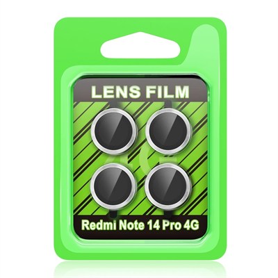 Mey İthalat®   Redmi Note 14 Pro 4G Raze Metal Kamera Lens - Gümüş