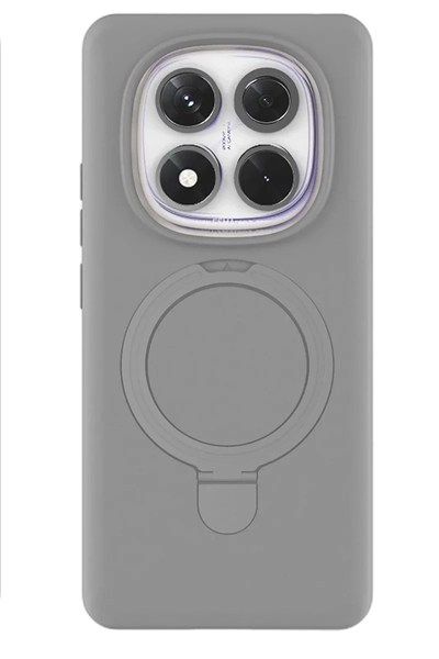 Mey İthalat®   Redmi Note 14 Pro 4G Regal Magsafe Standlı Kapak - Titan Gri