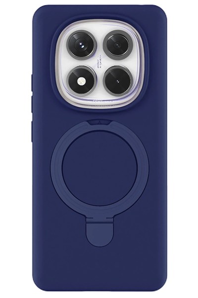 Mey İthalat®   Redmi Note 14 Pro 4G Regal Magsafe Standlı Kapak - Lacivert