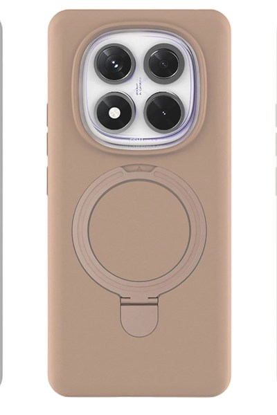 Mey İthalat®   Redmi Note 14 Pro 4G Regal Magsafe Standlı Kapak - Çöl Titanyum