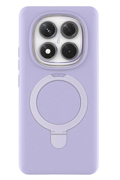 Mey İthalat®   Redmi Note 14 Pro 4G Regal Magsafe Standlı Kapak - Lila