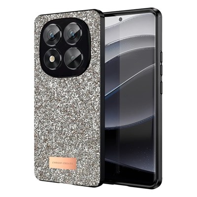 Mey İthalat®   Redmi Note 14 Pro 5G Bright Simli Kapak - Gold