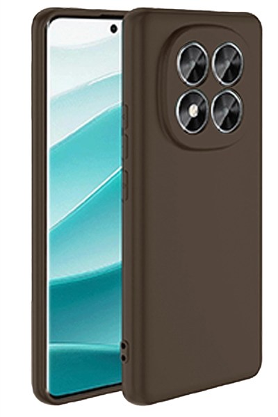 Mey İthalat®   Redmi Note 14 Pro 5G Kılıf First Silikon - Kahverengi