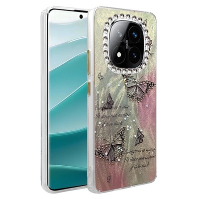 Mey İthalat®   Redmi Note 14 Pro 5G Kılıf Blade Aynalı Desenli Kapak - Desen 6
