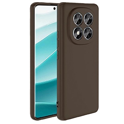 Mey İthalat®   Redmi Note 14 Pro 5G Kılıf First Silikon - Kahverengi