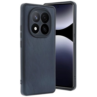 Mey İthalat®   Redmi Note 14 Pro 5G Kılıf Aras Deri Kapak - Lacivert