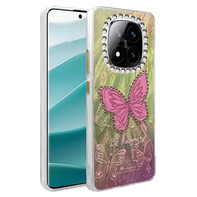 Mey İthalat®   Redmi Note 14 Pro 5G Kılıf Blade Aynalı Desenli Kapak - Desen 5