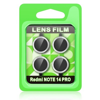 Mey İthalat®   Redmi Note 14 Pro 5G Raze Metal Kamera Lens - Gümüş