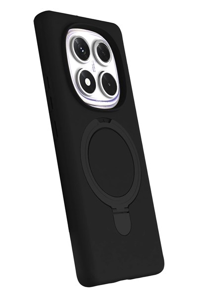 Mey İthalat®   Redmi Note 14 Pro 5G Regal Magsafe Standlı Kapak - Siyah