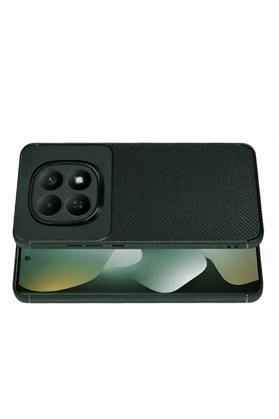 Mey İthalat®   Redmi Note 15 4G Auto Focus Karbon Kapak - Koyu Yeşil