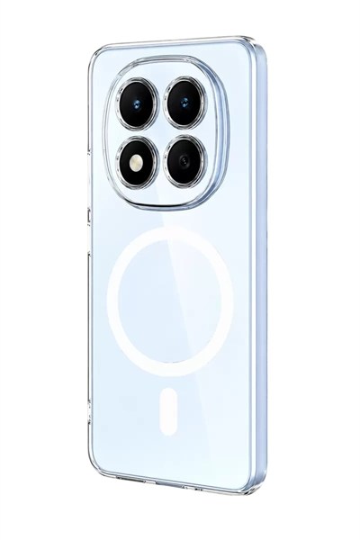 Mey İthalat®   Redmi Note 15 4G Combo Sert Şeffaf Magsafe Kapak - Şeffaf