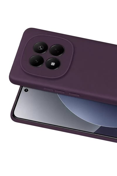 Mey İthalat®   Redmi Note 15 4G First Silikon - Mürdüm
