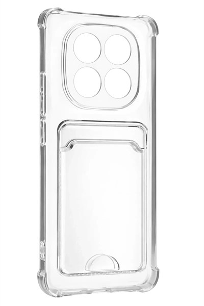 Mey İthalat®   Redmi Note 15 4G Kart Şeffaf Silikon - Şeffaf
