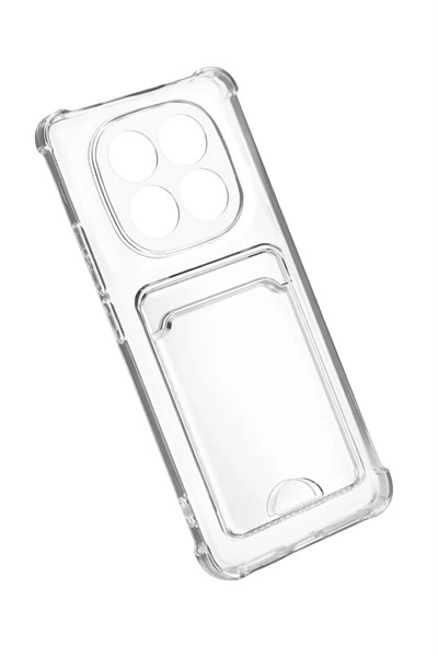 Mey İthalat®   Redmi Note 15 4G Kart Şeffaf Silikon - Şeffaf